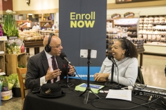 Sen. Vincent Hughes and Sen. Sharif Street at the ACA enrollment tour stop at the Shopright on Fox Street in Philadelphia, Nov. 16, 2017. James Robinson | Pennsylvania Senate Democratic Caucus