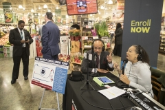 Sen. Vincent Hughes and Sen. Sharif Street at the ACA enrollment tour stop at the Shopright on Fox Street in Philadelphia, Nov. 16, 2017. James Robinson | Pennsylvania Senate Democratic Caucus