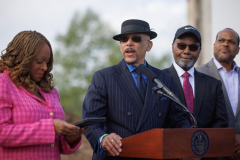 April 24, 2024: Senator Hughes, Congressman Dwight Evans, the Mayor’s Office, and other local leaders and housing advocates celebrate the groundbreaking of a new affordable housing project that will yield 40-units for seniors in the Mantua neighborhood of Philadelphia.
