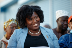 September 28, 2022: State Senators Anthony Williams,  Vincent Hughes and Sharif Street presented a $1.8 million mock check to the African Cultural Alliance of North America (ACANA.) The funding is made possible through the American Rescue Plan Act, and will support the creation of ACANA’s Africatown project.