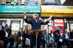 September 28, 2022: State Senators Anthony Williams,  Vincent Hughes and Sharif Street presented a $1.8 million mock check to the African Cultural Alliance of North America (ACANA.) The funding is made possible through the American Rescue Plan Act, and will support the creation of ACANA’s Africatown project.