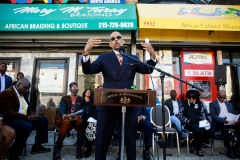 September 28, 2022: State Senators Anthony Williams,  Vincent Hughes and Sharif Street presented a $1.8 million mock check to the African Cultural Alliance of North America (ACANA.) The funding is made possible through the American Rescue Plan Act, and will support the creation of ACANA’s Africatown project.