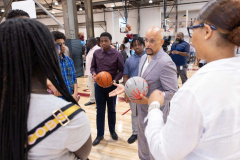 July 9, 2024: Sen. Hughes attends ribbon-cutting for the “Alan Horwitz Sixth Man Center,”  the culmination of more than a decade of effort that delivered a $43 million investment in Philadelphia’s youth contained in a 100,000-square-foot basketball and education facility in the city’s Nicetown neighborhood.