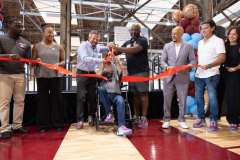 July 9, 2024: Sen. Hughes attends ribbon-cutting for the “Alan Horwitz Sixth Man Center,”  the culmination of more than a decade of effort that delivered a $43 million investment in Philadelphia’s youth contained in a 100,000-square-foot basketball and education facility in the city’s Nicetown neighborhood.
