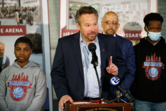 March 31, 2022: Continuing his focus on reinvesting in communities to revitalize neighborhoods, Senator Hughes guided a $2.5 million state investment to Philadelphia Youth Basketball (PYB) or the development of the Alan Horwitz ‘Sixth Man’ Center.