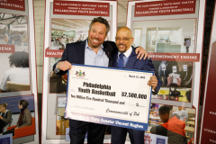 March 31, 2022: Continuing his focus on reinvesting in communities to revitalize neighborhoods, Senator Hughes guided a $2.5 million state investment to Philadelphia Youth Basketball (PYB) or the development of the Alan Horwitz ‘Sixth Man’ Center.