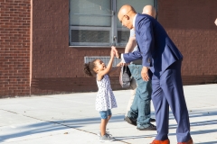 September 3, 2019: Sen. Hughes, along with firefighters from Philadelphia’s Engine Co. 59, welcomed students for the first day back to school at E.W. Rhodes School in Philadelphia