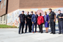 September 3, 2019: Sen. Hughes, along with firefighters from Philadelphia’s Engine Co. 59, welcomed students for the first day back to school at E.W. Rhodes School in Philadelphia