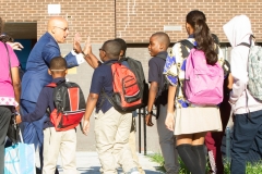 September 3, 2019: Sen. Hughes, along with firefighters from Philadelphia’s Engine Co. 59, welcomed students for the first day back to school at E.W. Rhodes School in Philadelphia