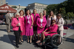 Octubre 3, 2023: Senator Vincent Hughes joins the PA Breast Cancer Coalition as they kickoff Breast Cancer Awareness Month by turning the State Capitol East Wing Fountain pink. The PA Breast Cancer Coalition celebrating its 30th anniversary this year.