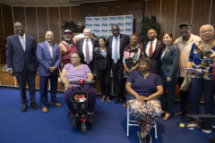 September 4, 2024: Sen. Hughes joined Philadelphia Mayor Cherelle Parker and other city officials yesterday to announce that the Philadelphia Housing Authority has reached an agreement with a negligent landlord to purchase the dilapidated Brith Sholom apartment building in Wynnefield Heights.