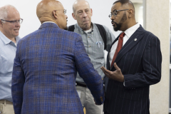 September 4, 2024: Sen. Hughes joined Philadelphia Mayor Cherelle Parker and other city officials yesterday to announce that the Philadelphia Housing Authority has reached an agreement with a negligent landlord to purchase the dilapidated Brith Sholom apartment building in Wynnefield Heights.