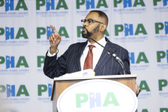 September 4, 2024: Sen. Hughes joined Philadelphia Mayor Cherelle Parker and other city officials yesterday to announce that the Philadelphia Housing Authority has reached an agreement with a negligent landlord to purchase the dilapidated Brith Sholom apartment building in Wynnefield Heights.