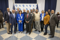 February 23, 2024: Senator Hughes stood with leaders at Cheyney University to defend the school’s integrity and legacy, in response to an unfair and opaque decision by the Middle States accreditation organization to put the University on probation. 