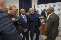 February 23, 2024: Senator Hughes stood with leaders at Cheyney University to defend the school’s integrity and legacy, in response to an unfair and opaque decision by the Middle States accreditation organization to put the University on probation. 