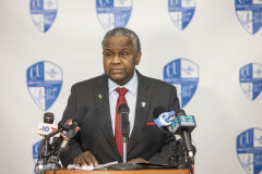February 23, 2024: Senator Hughes stood with leaders at Cheyney University to defend the school’s integrity and legacy, in response to an unfair and opaque decision by the Middle States accreditation organization to put the University on probation. 