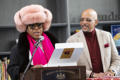 December 21, 2022: State Senator Vincent Hughes teams up with wife, actress and activist Sheryl Lee Ralph, to host their “Smart Santa” event.