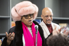 December 21, 2022: State Senator Vincent Hughes teams up with wife, actress and activist Sheryl Lee Ralph, to host their “Smart Santa” event.
