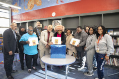 December 21, 2022: State Senator Vincent Hughes teams up with wife, actress and activist Sheryl Lee Ralph, to host their “Smart Santa” event.