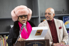 December 21, 2022: State Senator Vincent Hughes teams up with wife, actress and activist Sheryl Lee Ralph, to host their “Smart Santa” event.
