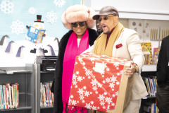 December 21, 2022: State Senator Vincent Hughes teams up with wife, actress and activist Sheryl Lee Ralph, to host their “Smart Santa” event.