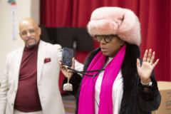 December 21, 2022: State Senator Vincent Hughes teams up with wife, actress and activist Sheryl Lee Ralph, to host their “Smart Santa” event.