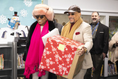 December 21, 2022: State Senator Vincent Hughes teams up with wife, actress and activist Sheryl Lee Ralph, to host their “Smart Santa” event.