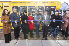 February 14, 2024: Sen. Hughes, along with Rep. Greg Scott and local officials, participated in the ribbon cutting today for the “Conshohocken Cab,” a 14-seat, propane-powered shuttle that will circle the borough making 20 stops at shops, restaurants and other destinations.