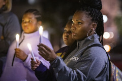 October 17, 2023: Senator Hughes joined Senate and House colleagues, advocates, and victims tonight for a Pennsylvania Coalition Against Domestic Violence Memorial Vigil on the steps of the Capitol.