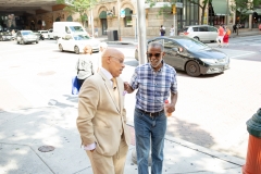 July 12, 2019: — Senator Hughes and colleagues served up food, coffee and drinks to customers during the busy happy hour at El Fuego restaurant in support of the federal Raise the Wage Act nationwide and One Fair Wage in the state.