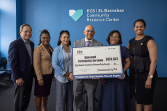 May 16, 2024: Senator Vincent Hughes, Representative Morgan Cephas, and Councilman Curtis Jones Jr. celebrated new state Violence and Intervention grant funds that have been awarded to community groups in Philadelphia and present Episcopal Community Services with a grant check for over $800K.