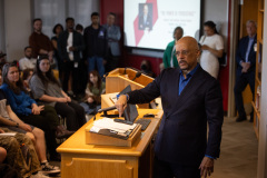 April 16, 2024: Senator Vincent Hughes speaks on The Power of Persistence as part of the Featherman Lecture Series at Temple University.