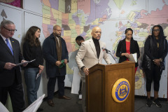 February 2, 2023 :: Senator Hughes presented a Redevelopment Assistance Capital Program (RACP) grant check for a project involving the renovation of the Shepard Recreation Center, which features improvements to the outdoor site.