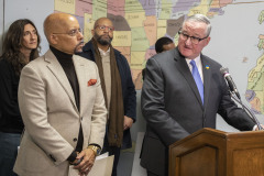 February 2, 2023 :: Senator Hughes presented a Redevelopment Assistance Capital Program (RACP) grant check for a project involving the renovation of the Shepard Recreation Center, which features improvements to the outdoor site.
