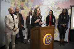 February 2, 2023 :: Senator Hughes presented a Redevelopment Assistance Capital Program (RACP) grant check for a project involving the renovation of the Shepard Recreation Center, which features improvements to the outdoor site.