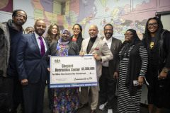 February 2, 2023 :: Senator Hughes presented a Redevelopment Assistance Capital Program (RACP) grant check for a project involving the renovation of the Shepard Recreation Center, which features improvements to the outdoor site.