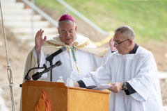 August 13, 2020: Senator Hughes attends a Blessing and Dedication of Francis House, 4460 Fairmount Ave., Philadelphia.  The Blessing was done by Archbishop Nelson Perez.