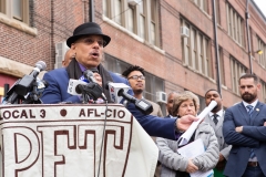 March 29, 2019: Senators Vincent Hughes and Larry Farnese hosted a press conference calling for Funding to Our Facilities outside Francis Scott Key School in South Philadelphia .