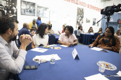 September 15, 2023: Senator Vincent Hughes hosts a budget briefing for leaders in the fight against gun violence.