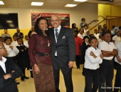 February 11, 2016: Senator Hughes visits Harambee Charter School to deliver a $346,000 21st Century Community Learning Centers grant to its wonderful CEO, Sandra Dungee Glenn.