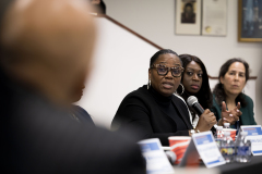March 14, 2025: Senator Vincent Hughes convened a group of lawmakers and community healthcare leaders to discuss how Black Pennsylvanians could be impacted by proposed health insurance cuts that were introduced by Congressional Republicans earlier this week.  