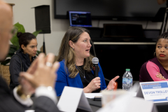 Marzo 14, 2025: Senator Vincent Hughes convened a group of lawmakers and community healthcare leaders to discuss how Black Pennsylvanians could be impacted by proposed health insurance cuts that were introduced by Congressional Republicans earlier this week.  