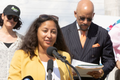 April 14, 2022: Sen. Hughes held a news conference in the Mantua neighborhood of Philadelphia to outline his $2.27 billion proposal to expand affordable housing across Pennsylvania.