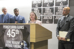 March 13, 2024: Senator Hughes and legal leaders from across the Commonwealth held a press conference to discuss new developments for Pennsylvania public defense and the overall effort to invest in and reform criminal justice in Pennsylvania.