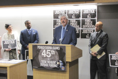 March 13, 2024: Senator Hughes and legal leaders from across the Commonwealth held a press conference to discuss new developments for Pennsylvania public defense and the overall effort to invest in and reform criminal justice in Pennsylvania.