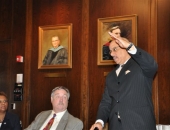 Senator Hughes hosts an Infrastructure Meeting at St Joes University  :: December 2011