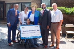 August 1, 2019: Sen. Hughes participated in a press conference today to announce more than $11 million in state and federal funding for construction of Inglis Methodist Gardens, a 47-unit accessible and affordable apartment building on the campus of Methodist Services in the Wynnefield Heights neighborhood.