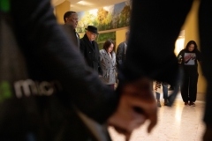 Abril 4, 2019 – Senator Vincent Hughes  stands with POWER Interfaith, UNITE HERE and other supporters of the Marriott hotel workers seeking better working conditions.