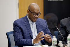 April 22, 2025: Senator Vincent Hughes convened a group of federal, state, and city lawmakers and healthcare leaders to discuss how Pennsylvania and Philadelphia can address looming cuts to health insurance and coverage provided by Medicaid, the Affordable Care Act/Pennie, and CHIP