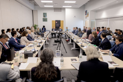 April 22, 2025: Senator Vincent Hughes convened a group of federal, state, and city lawmakers and healthcare leaders to discuss how Pennsylvania and Philadelphia can address looming cuts to health insurance and coverage provided by Medicaid, the Affordable Care Act/Pennie, and CHIP